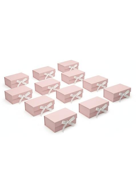Awestuffs Premium Pink Gift Boxes for Gift Packaging Reusable Decorative Gift Boxes 23 X 16 X 10 CM Pack of 12