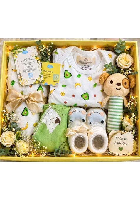 Nova Mater Gift Hampers for New Born Green