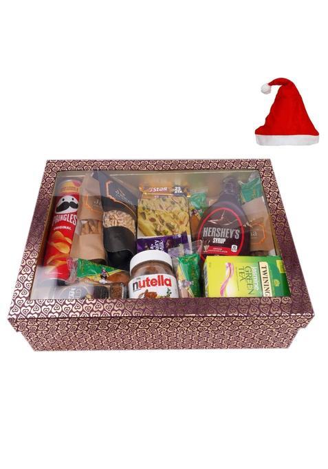 Jaiccha Ghasitaram Christmas Gifts Big Hamper Box of 20 Goodies with Soan Papdi
