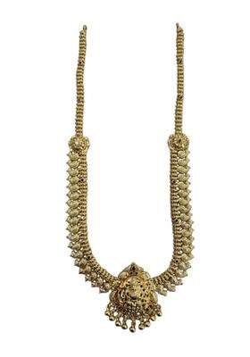 Traditional Silver 925 Gold Plated Temple Jewellery HARA Necklace for Women