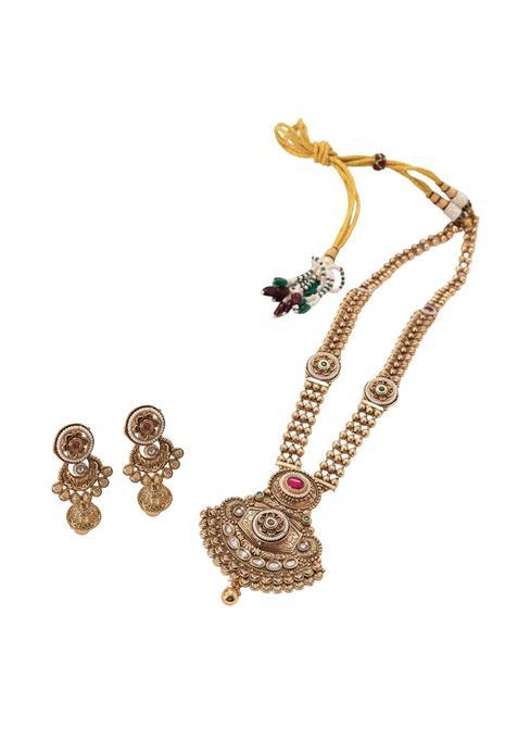 Bhramaka Jewellery Traditional Temple Style Haram Set