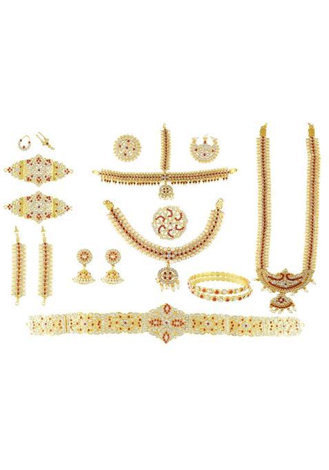 UG Products Gold Plated Copper and Base Metal and Pearl Set of 10