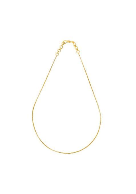 Kushals Fashion Jewellery Gold Plated Casual 925 Pure Silver Temple Chain