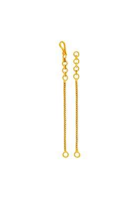 Kushals Fashion Jewellery Gold Plated 925 Silver Temple Back Extension Chain for Women