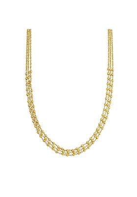Kushals Fashion Jewellery Gold Plated 925 Silver Temple Beaded Chain for Women