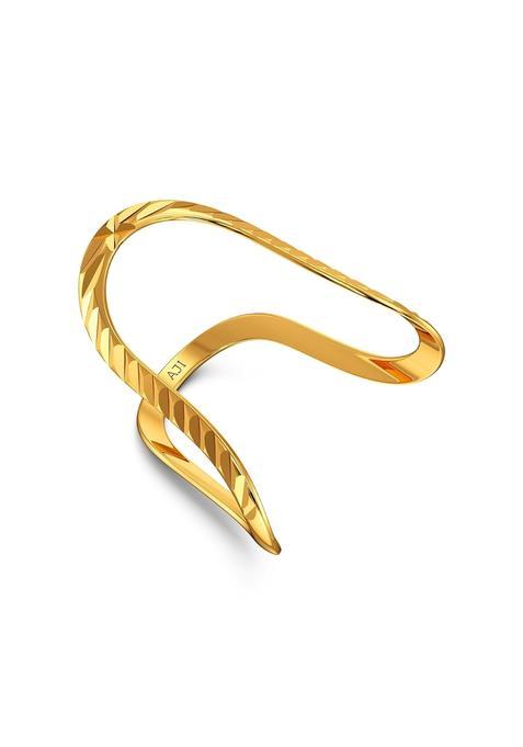 Joyalukkas 22 KT Temple Curve Gold Vanki Ring Gift for Kids and Boys