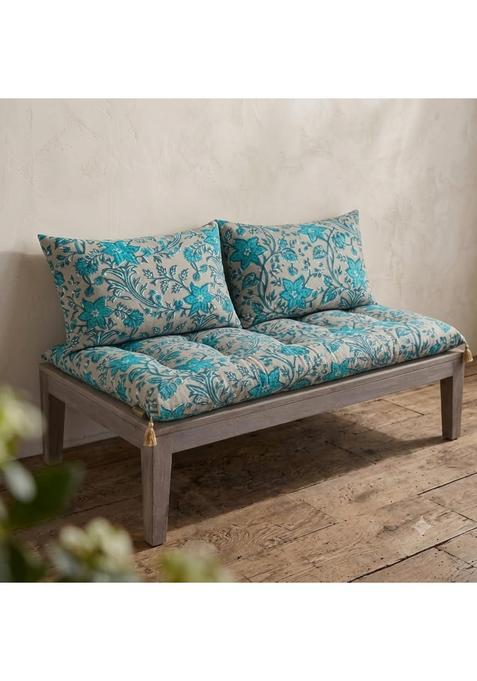 Urban Den Low Seating Floor Cushion 70 X 110 CM with Wooden Pallet and 2 Back Support Cushions