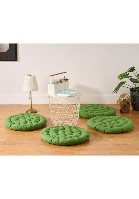 Skanda FAB Premium Cotton Floor Seating Cushions Luxurious Comfort and Microfiber Fill 60X60 CM Pack of 4