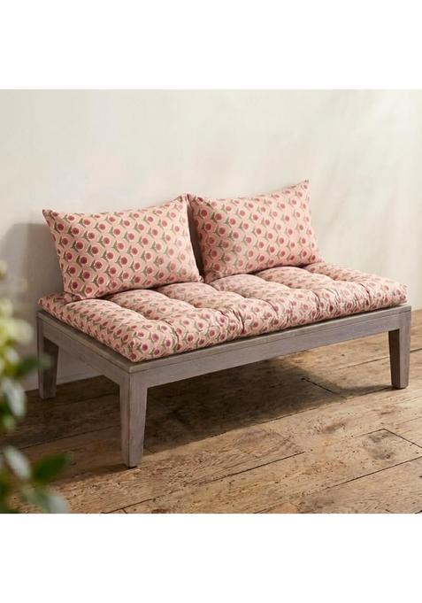 Urban Den Low Seating Floor Cushion 70 X 110 CM with Wooden Pallet and 2 Back Support Cushions