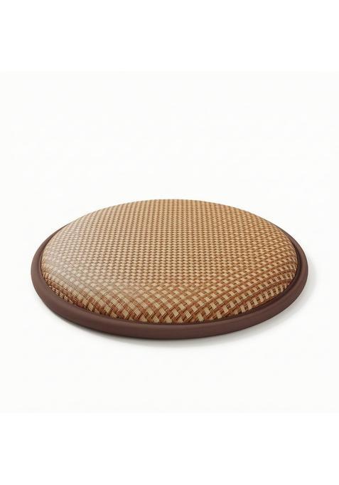 Clovrix Breathable Round Floor Cushion Anti Slip Floor Seat Cushion Skin Friendly Padded for Chair Brown