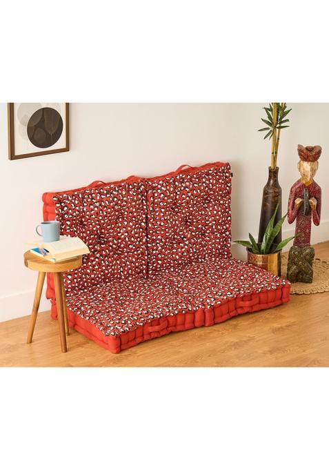 Skanda FAB Premium Animal Printed Floor Back and Seat Cushion Meditation Floor Pillow Pack of 4