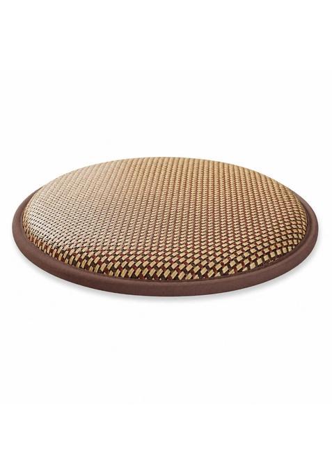 Ojiva Woven Wicker Floor Cushion 2 and Half CM Thick Round Floor Cushion Low Height Seating Pad Cushioned