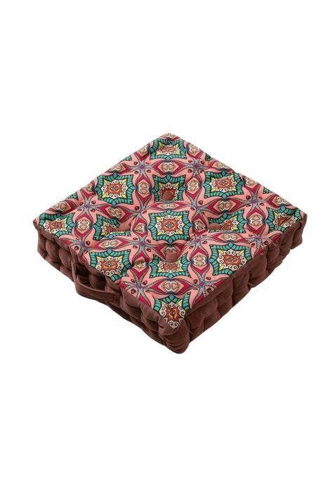 Ojiva Quilted Tufted Floor Cushion Thick Floor Cushion with Handle Padded Comfortable for Meditation