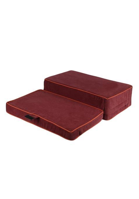 Friends of Meditation Maroon Up and Down Floor Cushion for Yoga and Meditation
