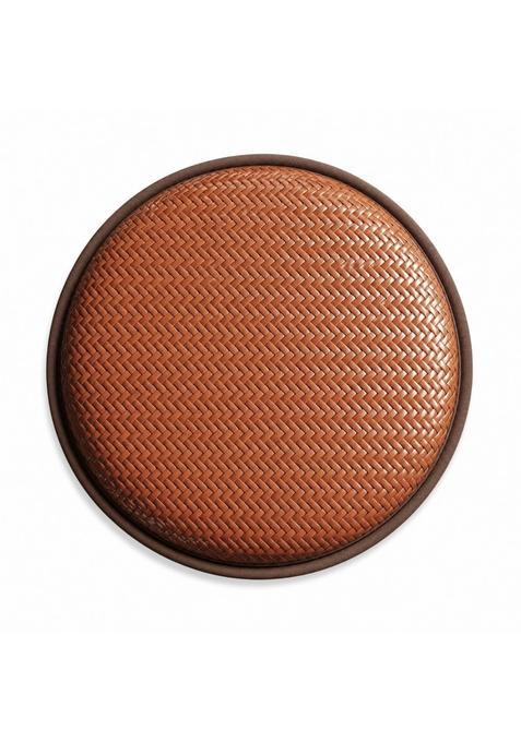 Clovrix Woven Wicker Floor Cushion 2 and Half CM Thick Round Floor Cushion Low Height Seating Pad Cushioned