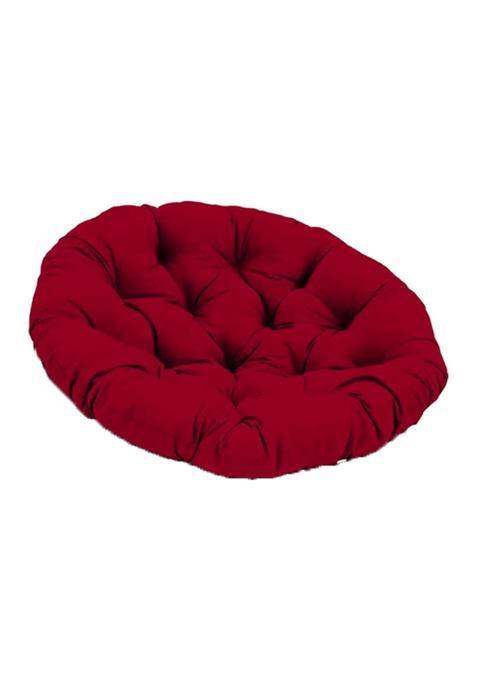 Ecomistiq Rocking Chair Cushion Wicker Chairs Floor Sunroom Lawn Swing Basket Seat Pad Red
