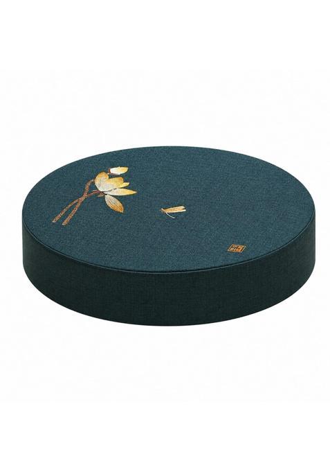 Clovrix Washable Floor Cushion with Removable Cover Round Embroidered Floor Cushion Upholstered Soft for Tea