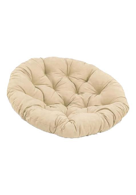 Ecomistiq Rocking Chair Cushion Wicker Chairs Floor Sunroom Lawn Swing Basket Seat Pad Khaki
