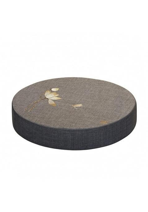 Clovrix Washable Floor Cushion with Removable Cover Round Embroidered Floor Cushion Upholstered Soft for Tea