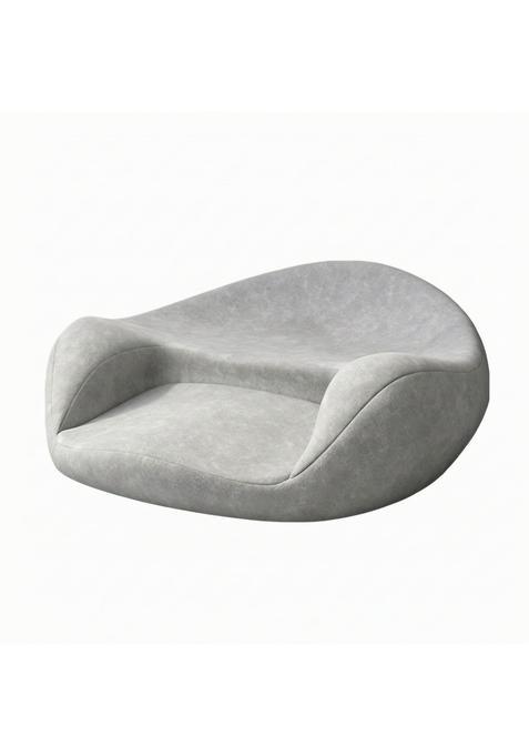 Clovrix Ergonomic Floor Cushion with Back Support Supportive Memory Floor Cushion Medium Firm Molded