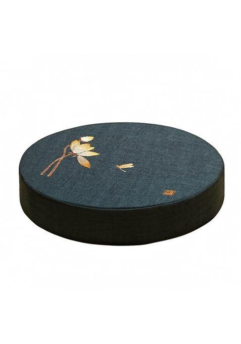 Ojiva Washable Floor Cushion with Removable Cover Round Embroidered Floor Cushion Upholstered Soft for Tea