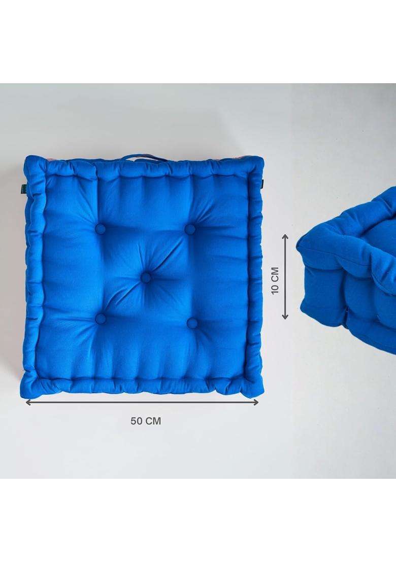 Skanda FAB Square S Micro Fiber Filling for Seating Meditation Yoga Pooja Guests Living Room Pack of 4 - Indya