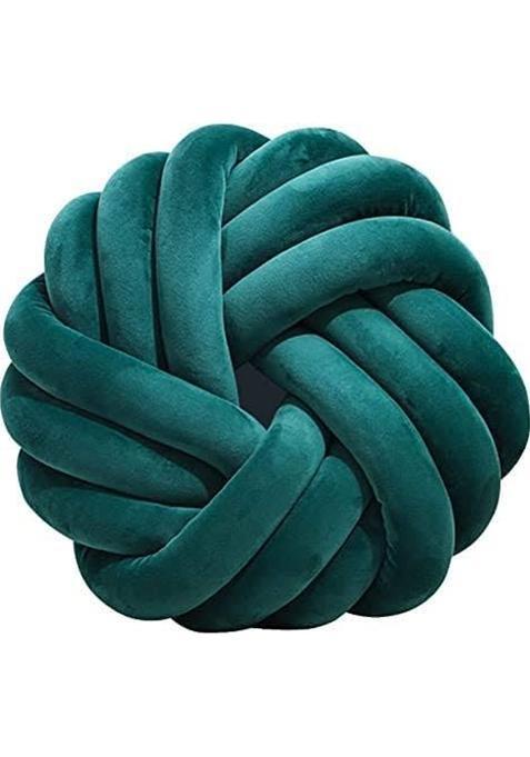 Knot Pillow Velvet Round Throw Pillow for Sofa Couch Car Floor Pillow Soft Baby Decorative