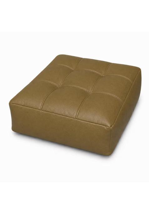 Ojiva Padded Square Floor Cushion Low Height Tufted Floor Cushion Upholstered Soft for Adults Living Room