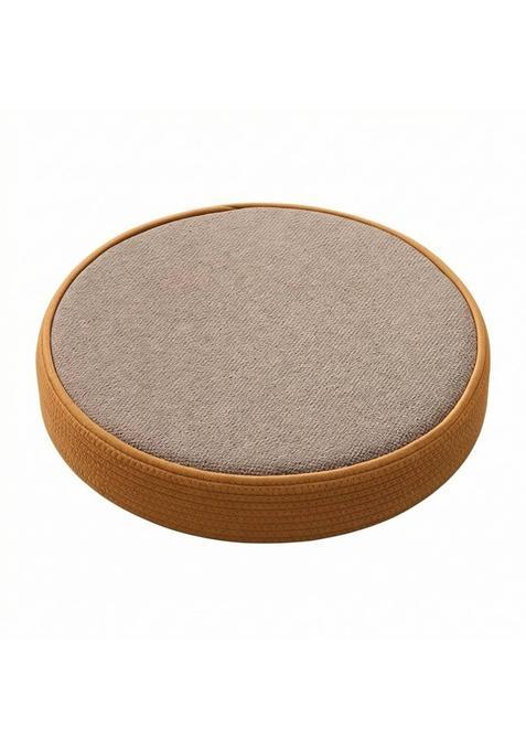 Clovrix Round Floor Cushion with Braided Side Woven Tatami Cushion Thick Cozy for Meditation Reading Corner