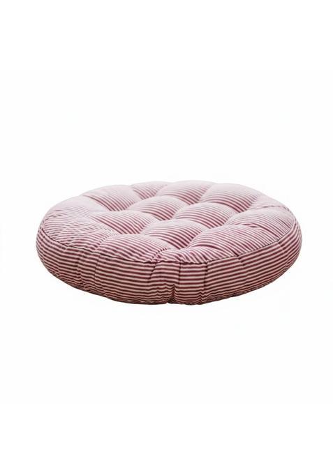 Clovrix Thickened Round Tatami Cushion Breathable Textile Thick Chair Pad Machine Washable Striped Floor