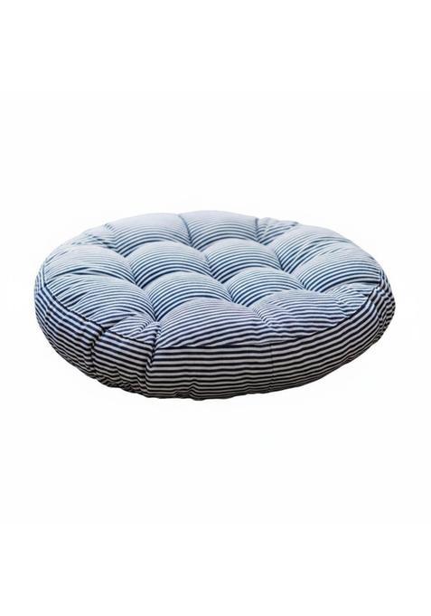 Clovrix Thickened Round Tatami Cushion Breathable Textile Thick Chair Pad Machine Washable Striped Floor