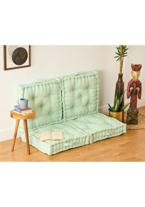 Skanda FAB Floor Cushion Premium Hand Plotted Reversible Cotton Floor Cushions Pack of 4