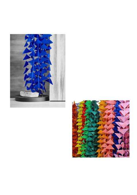 Garlands Handmade 5Ft Hanging Toran Indian for Mehndi Haldi Wedding Party Decor Backdrops Holi Set of 12