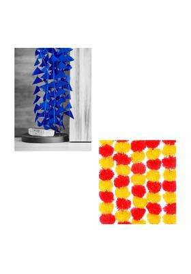 Garlands Handmade 5Ft Hanging Toran Indian for Mehndi Haldi Wedding Party Decor Backdrops Holi Set of 12
