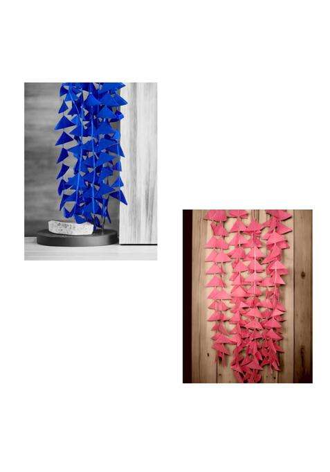 Garlands Handmade 5Ft Hanging Toran Indian for Mehndi Haldi Wedding Party Decor Backdrops Holi Set of 12