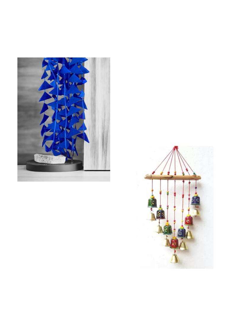 Garlands Handmade 5Ft Hanging Toran Indian for Mehndi Haldi Wedding Party Decor Backdrops Holi Set of 12 - Indya