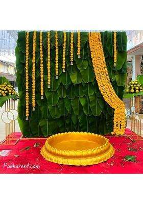Sellplus Multicolour Backdrop Setup for Mehndi Marrige Pooja Ganpati