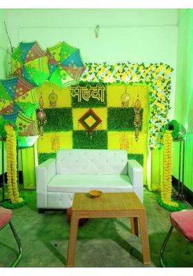 Sellplus Multicolor Backdrop Setup for Mehndi Marrige Pooja Ganpati