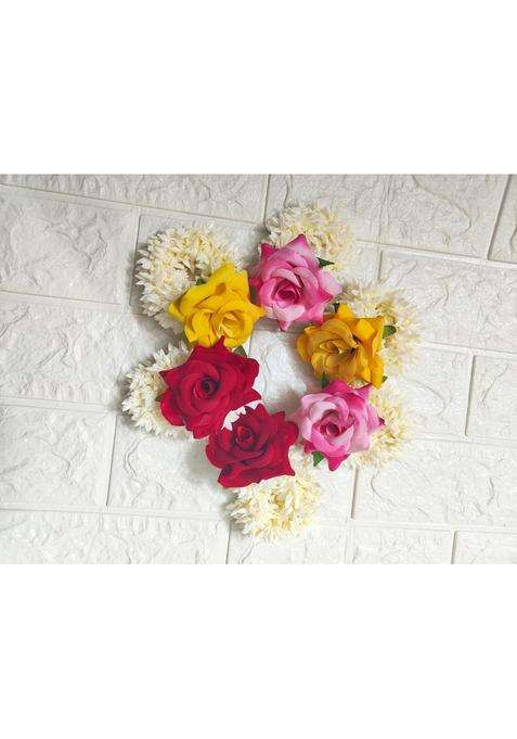 Style Speaks India Rose Jasmine Gajra for Juda and Wrist Floral Gajra Pack of 50