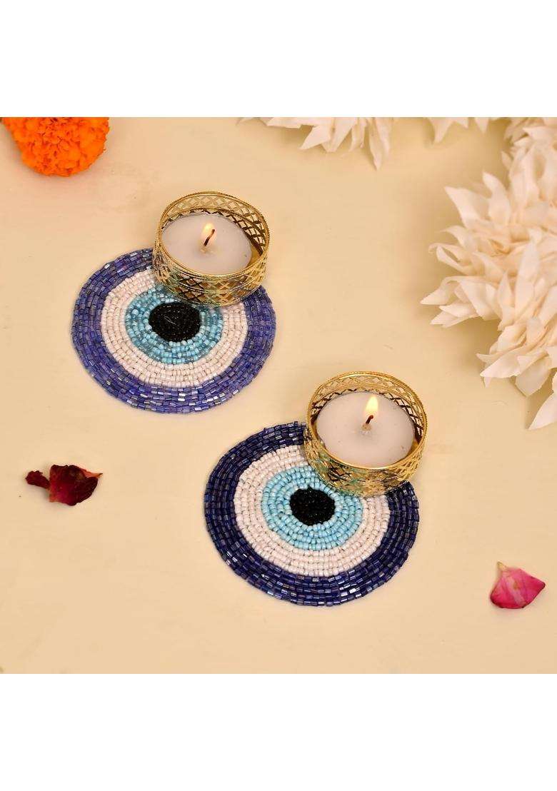 Craftvatika Tealight Candle Holder Diwali Decor for Home Diwali Decor Items for Festive Set of 20 - Indya
