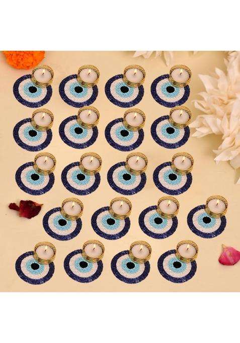 Craftvatika Tealight Candle Holder Diwali Decor for Home Diwali Decor Items for Festive Set of 20