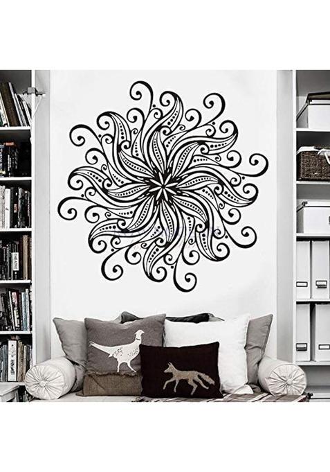 Ubersweet Removable Mandala Interior Wall Sticker Art Waterproof Yoga Namaste Symbol Mehndi Home Decor Muraux