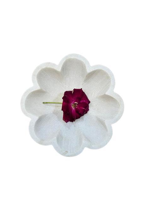 White Marble Ruffle Bowl Marble Scallop Bowl Marble Fluted Bowl Marble Fruit Bowl
