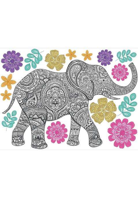 Wallpops Mehndi Small Wall Art Kit Multi Color
