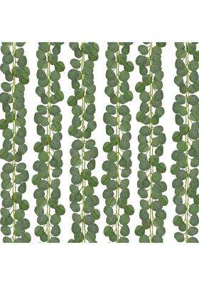 Cqure 12 Pcs Eucalyptus Garland Artificial Eucalyptus Leaves Table Greenery Garland Wreath Vines for Wedding