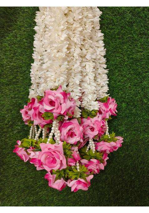 Style Speaks India 3 Feet Artificial Rose and Jasmine Garland Hanging Flower Garland Pack of 20