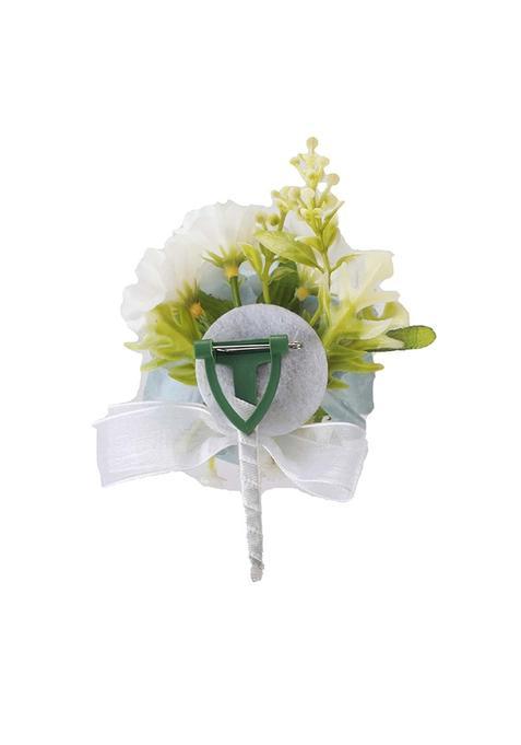 Merishopp 6 Pieces Wedding Flower Boutonniere Artificial Flower for Anniversary Events