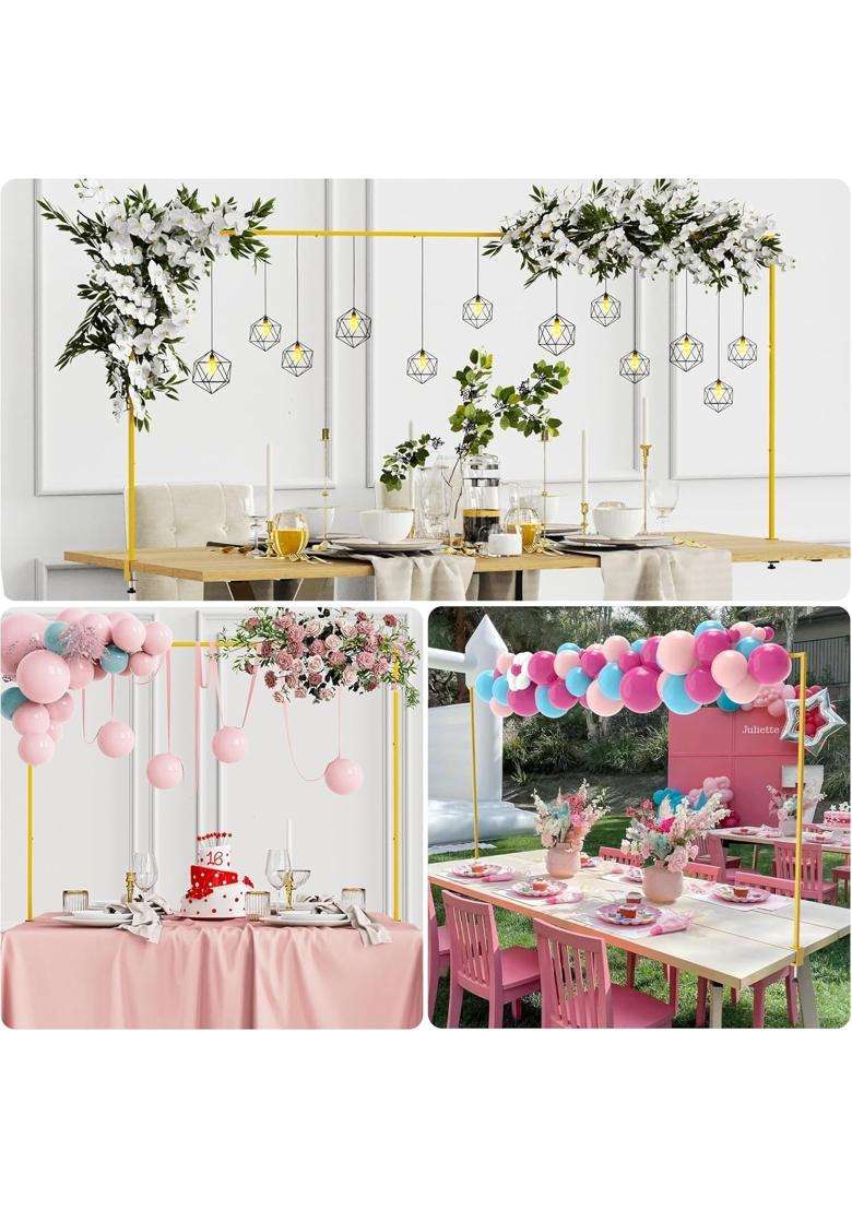 Homvexi Adjustable Balloon Decoration Stand Table Arch Rod Stand with Clamps L X H - Indya