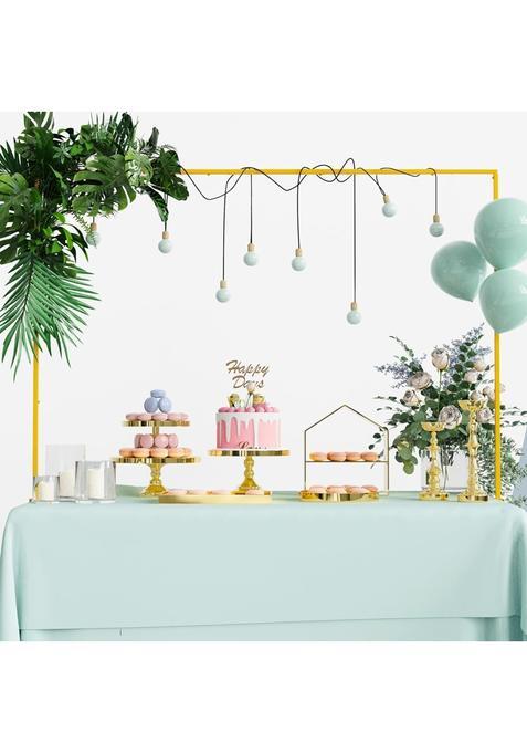 Homvexi Adjustable Balloon Decoration Stand Table Arch Rod Stand with Clamps L X H