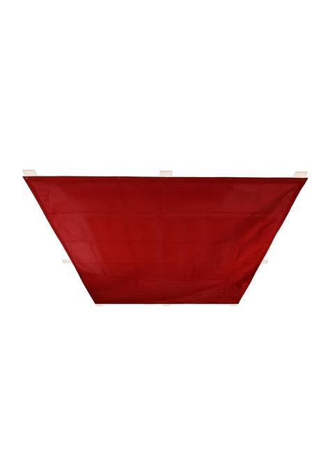 Priyakant Safawala Ganpati Decorative Ceiling Top Plain Cotton Mandap Ideas at Home Festival Wedding